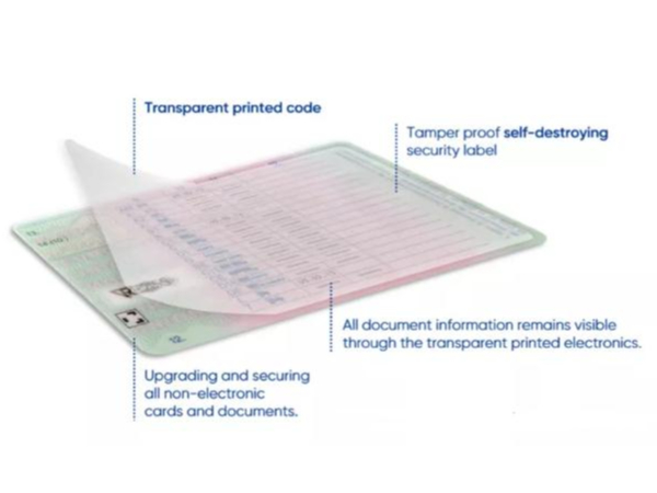 帶有透明印刷的電子產(chǎn)品標簽